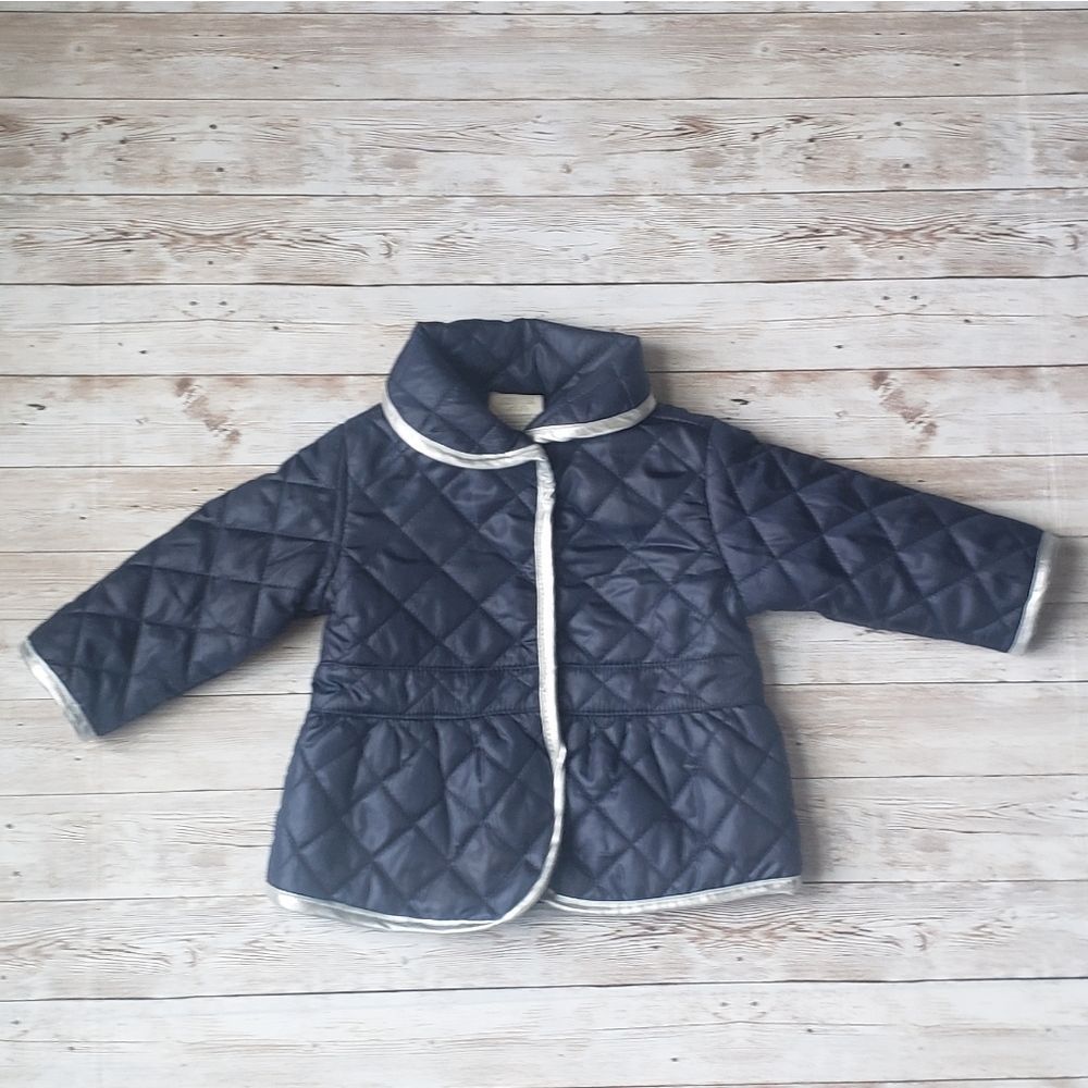 First Impressions Quilted Jacket in Blue